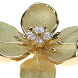 Tiffany & Co. Floral Diamond Brooch, 18 Karat Yellow Gold