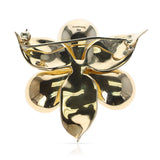 Tiffany & Co. Floral Diamond Brooch, 18 Karat Yellow Gold