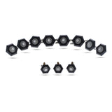 Paris, France Onyx and Diamond Cufflinks and Dress Shirt Pin Set, 18K Gold