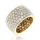 Van Cleef & Arpels Five Row 6.70 carat Diamond Band with Original Box, 18k Gold