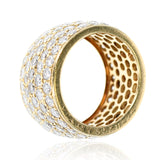 Van Cleef & Arpels Five Row 6.70 carat Diamond Band with Original Box, 18k Gold