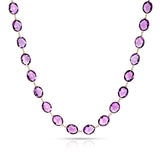 Citrine, Purple and Green Amethyst, Blue and Lemon Topaz, 18k