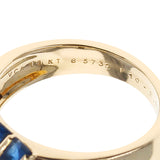 Van Cleef & Arpels Invisibly-Set Nine Sapphire and Diamonds Ring, 18K Yellow