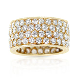 Van Cleef & Arpels Four Row Diamond Band, 18k Yellow Gold