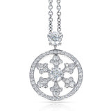 Graff 0.89 ct. Diamond Snowflake 3/4" Pendant Necklace