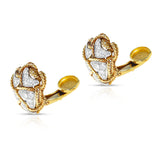 1960's Cartier 3.25 carats Diamond Cocktail Earrings in 18K Yellow Gold