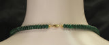 Genuine & Natural Deep Green Fine Emerald Plain & Smooth Beads Necklace