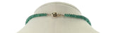 130 Carat Genuine and Natural Fine Strand of Emerald Smooth Beads Necklace, 18 Karat Yellow Gold Clasp