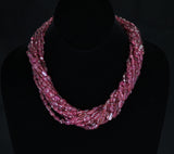 Genuine & Natural Plain & Smooth Tourmaline Tumbled Beads Choker Necklace