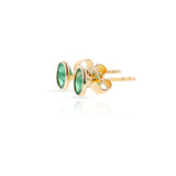 Oval Emerald Studs, 18K