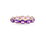 Oval-Cut Amethyst Eternity Band, 18K