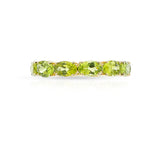 Oval-Cut Peridot Eternity Band, 18K