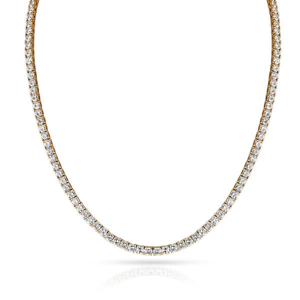 Cartier 17 ct. Diamond Tennis Necklace, 18k Yellow Gold
