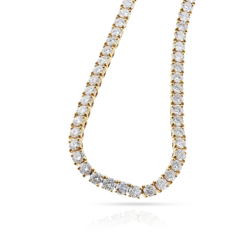 Cartier 17 ct. Diamond Tennis Necklace, 18k Yellow Gold