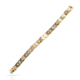 Van Cleef & Arpels by Georges L'enfant Tri-Color Gold and Diamond Bracelet, 18k