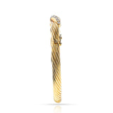 Van Cleef & Arpels Diamond and Gold Twisted Bangle,18k