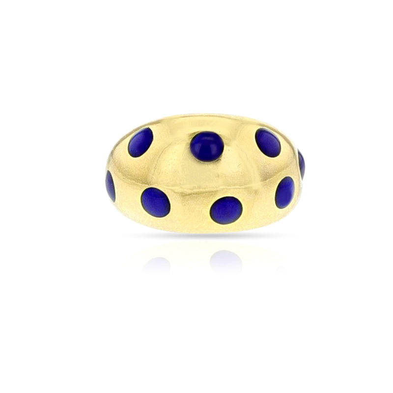 Van Cleef & Arpels Plique a Jour Enamel Ring, 18k