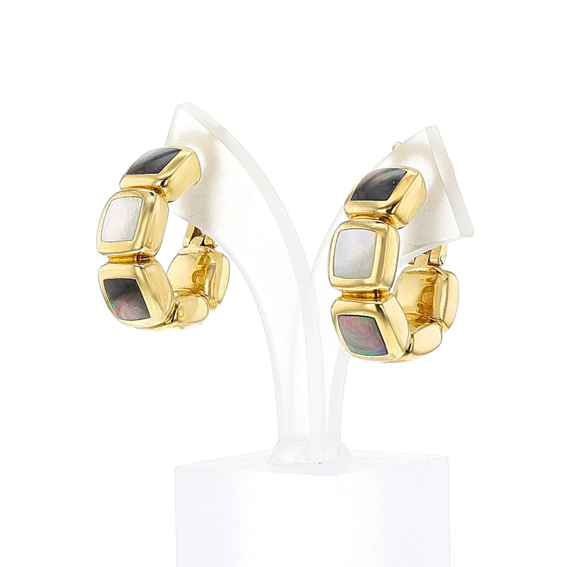 Van Cleef & Arpels Mabe Pearl Hoop Earrings, 18k