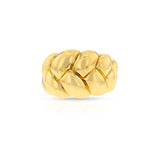 Van Cleef & Arpels (Péry et Fils) Gold Rope Bombe Ring, 18k
