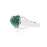 Turquoise Cabochon and Diamond Ring, 18k