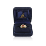 Van Cleef & Arpels GIA Certified No Heat Pigeon Blood Heart Shaped Burma Ruby Ring, 18k