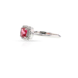 Round Pink Tourmaline and Diamond Ring, 18k