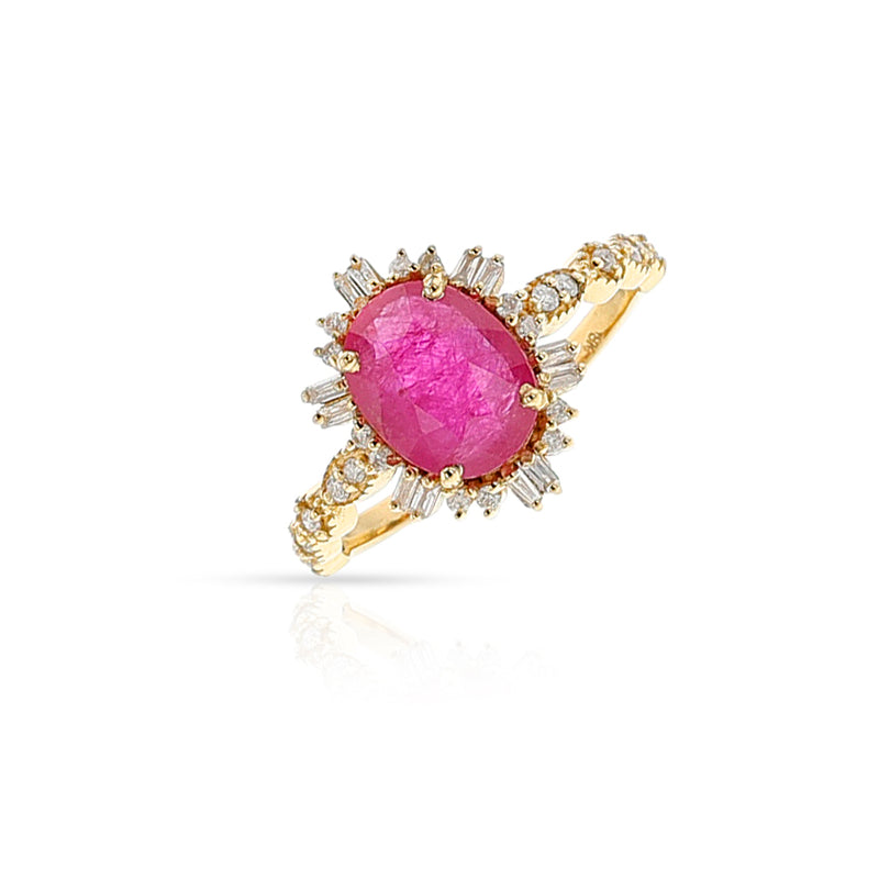 Ruby and Diamond Ring, 18k