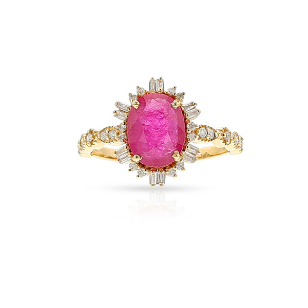 Ruby and Diamond Ring, 18k