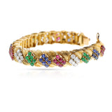 Mauboussin Paris Ruby, Emerald, Sapphire and Diamond Bracelet