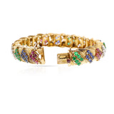 Mauboussin Paris Ruby, Emerald, Sapphire and Diamond Bracelet