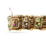 Mauboussin Paris Ruby, Emerald, Sapphire and Diamond Bracelet
