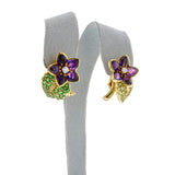 Tiffany & Co. Floral Amethyst and Tsavorite Earrings
