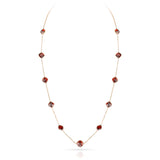 Kite-Shape Garnet Necklace, 18k