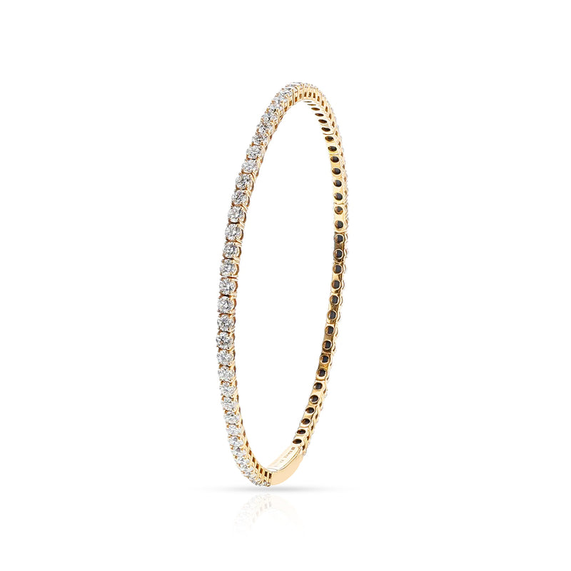 Flexible 3.9 ct. Diamond Bangle, 18k