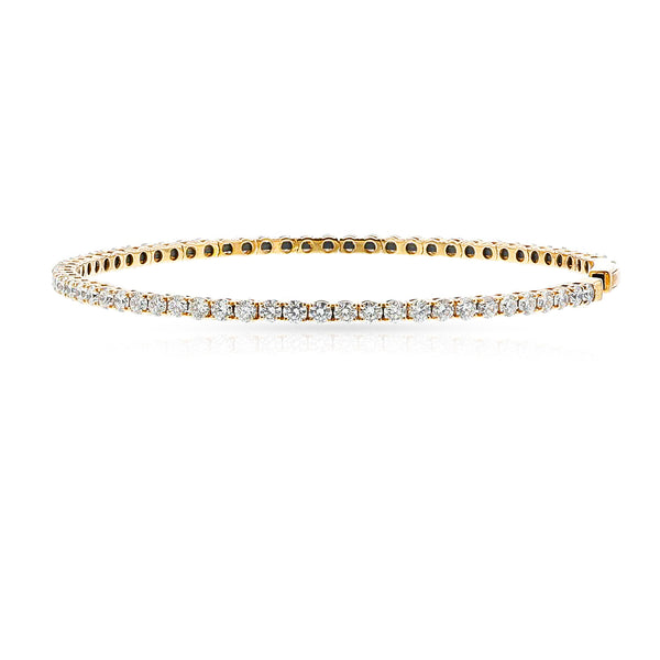 Flexible 3.9 ct. Diamond Bangle, 18k