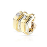 Hermes Paris Diamond and Two-Tone Gold Earrings, 18k