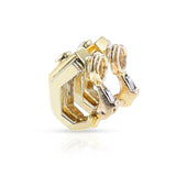 Hermes Paris Diamond and Two-Tone Gold Earrings, 18k