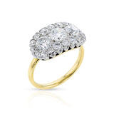 Tiffany & Co. Antique Diamond Ring, Platinum & 18k Yellow Gold