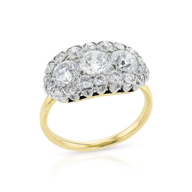 Tiffany & Co. Antique Diamond Ring, Platinum & 18k Yellow Gold