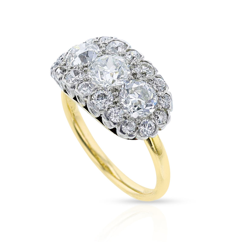 Tiffany & Co. Antique Diamond Ring, Platinum & 18k Yellow Gold