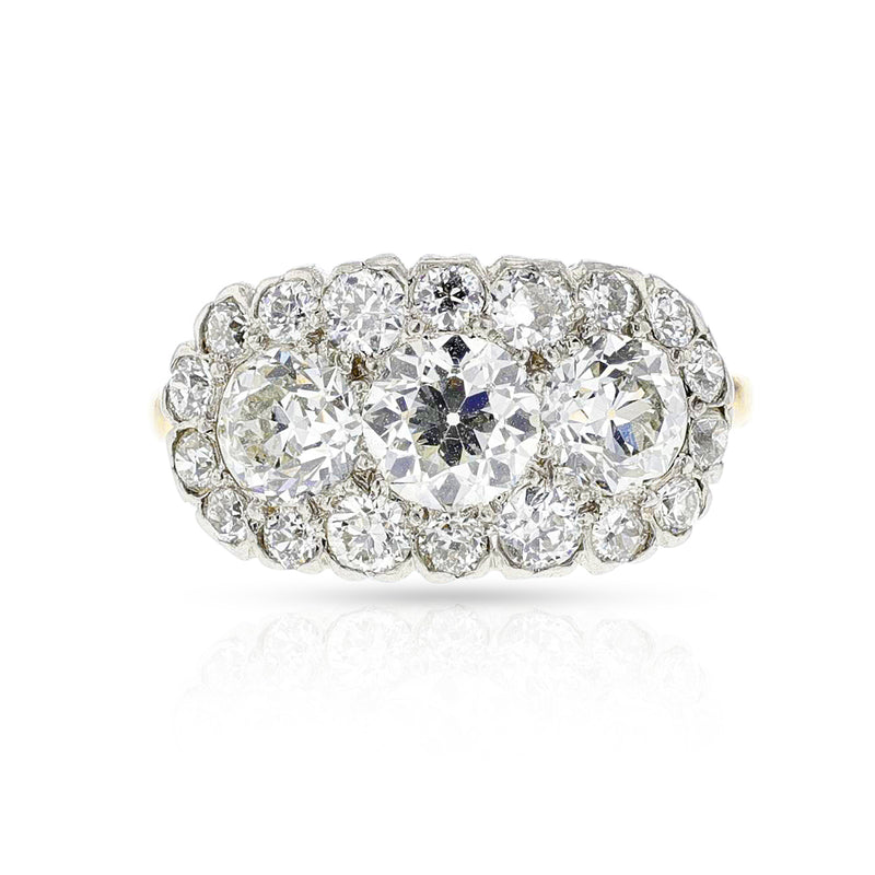 Tiffany & Co. Antique Diamond Ring, Platinum & 18k Yellow Gold