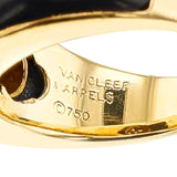 Van Cleef & Arpels Diamond Flower and Onyx Ring, 18k