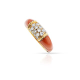 Van Cleef & Arpels Coral and Diamond Philippine Ring, 18k