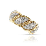 Tiffany & Co. Schlumberger Diamond Wedding Band, 18k and Platinum