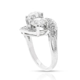 GIA Certified 1.07 ct. and 0.89 ct. Double Diamond Ring, Platinum