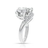 GIA Certified 1.07 ct. and 0.89 ct. Double Diamond Ring, Platinum