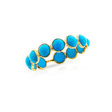 Turquoise Cabochon Band, 18k