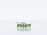 Oval Emerald Band, 18K Yellow Gold