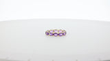 Oval-Cut Amethyst Eternity Band, 18K