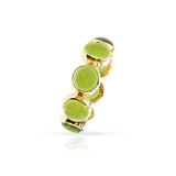 Large Peridot and Gold Band, 18K